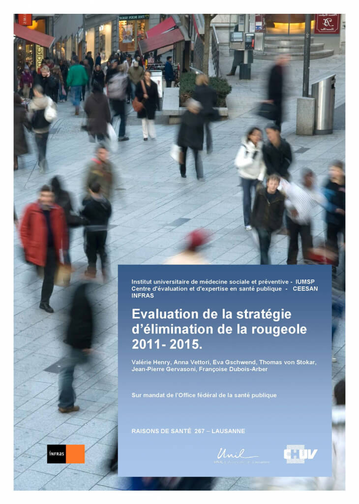 Evaluation de la stratégie d’élimination de la rougeole 2011-2015